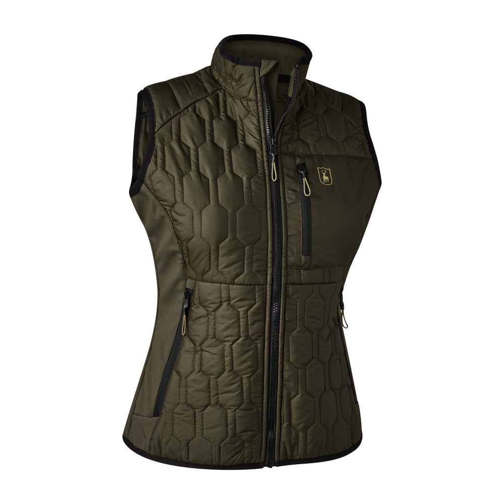 Deerhunter Lady Mossdale Quilted Waistcoat Forest Green