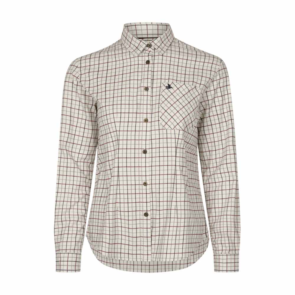 Seeland Kerry Ladies Shooting Shirt Cabernet/Blue Check