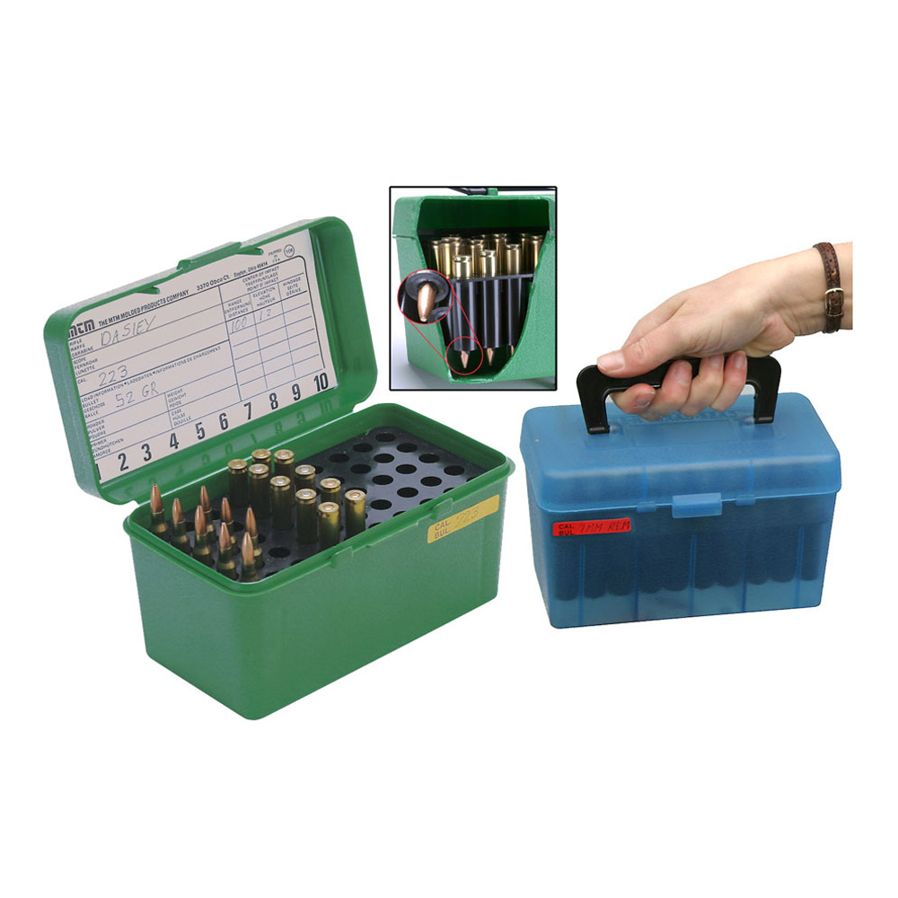 Mtm H50-Rl Dlx Ammo Box 50rnd Handle Rl