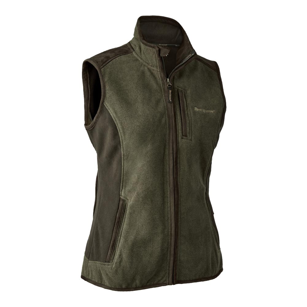 Deerhunter Lady Pam Bonded Fleece Waistcoat Graphite Green