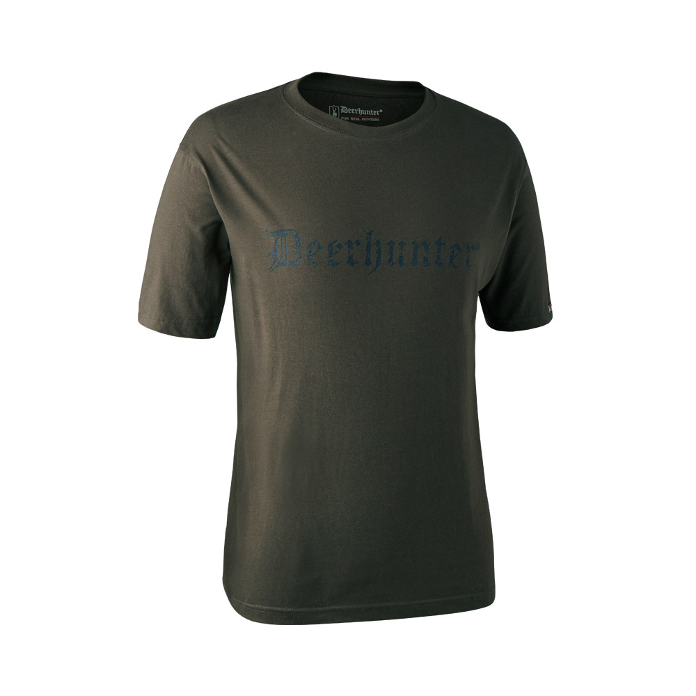 Deerhunter Logo T Shirt S/S Bark Green