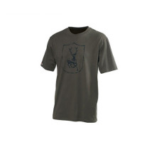 Deerhunter Shield Logo T Shirt S/S Bark Green