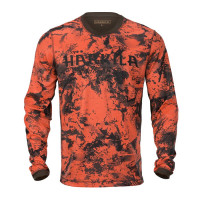 Harkila Wildboar Pro Long Sleeve T Shirt Limited Edition Axis Msp Wildboar Orange/Shadow Brown