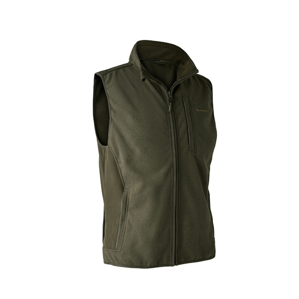 Deerhunter Gamekeeper Bonded Fleece Waistcoat Graphite Green
