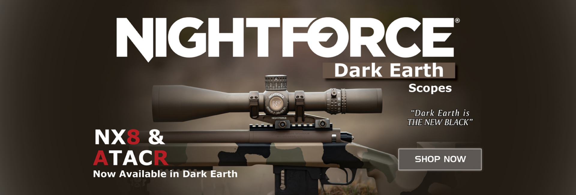 Nightforce Dark Earth Banner