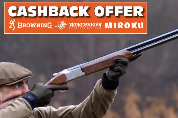 Cashback on Browning, Winchester & Miroku Shotguns